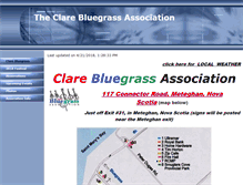 Tablet Screenshot of clarebluegrass.org